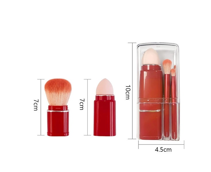 8 in 1 Travel Loose Powder Brush, Angled Brush, Eyeshadow Brush, Beauty Spong Carousel 2