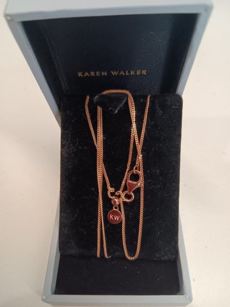 KAREN WALKER SOLID 9K GOLD NECKLACE Carousel 1