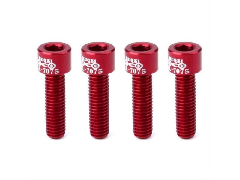 4pcs/set Bicycle Bike Stem Screws Bolts 7075 Aluminum Alloy M5*17mm Cycling Carousel 1