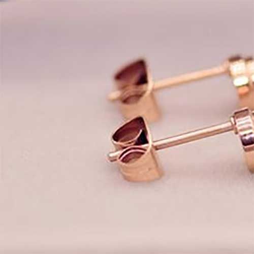 One pair Rose-Gold Butterfly Earring Backs (5mm) Carousel 2