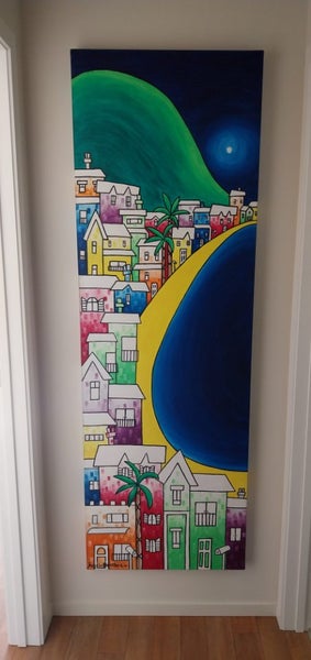 Canvas Painting of Mount Maunganui Carousel 1
