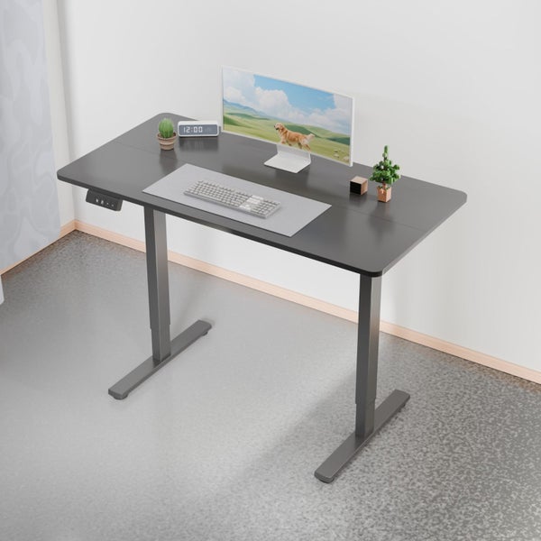 Electra Ergo Single Motor Sit Stand Desk Black 1.4m Carousel 1