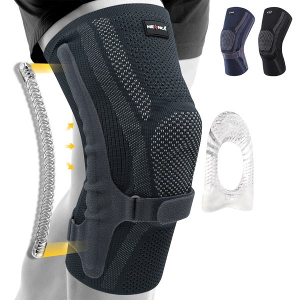 Knee Brace with Patella Pad & Side Stabilizers,Knee Compression Carousel 1
