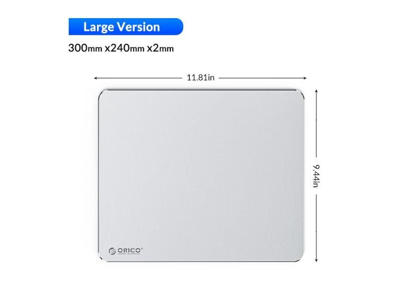 ORICO Aluminum Mouse Pad Hard Smooth Thin Gaming Office Carousel 1