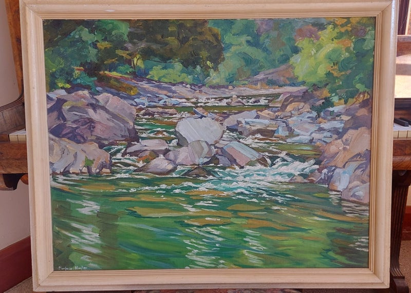 Maitai River (Nelson) Painting by Marjorie Naylor (1908-1985) Carousel 1