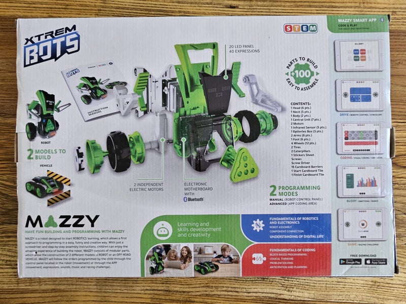Xtrem Bots Mazzy – Build, Code & Play STEM Robot Kit (NEW) Carousel 2