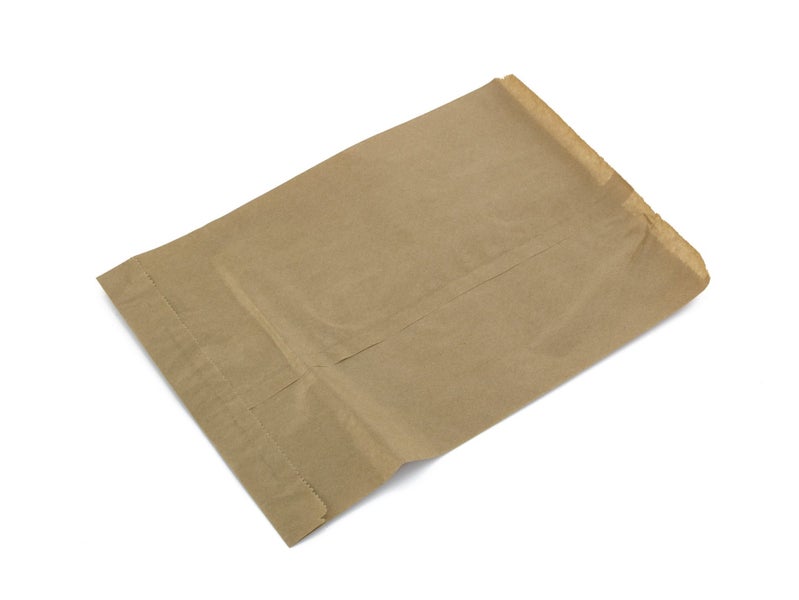 Flat Brown Paper Bag 500pc #8 - 255mmW x 360mmH CASTAWAY Carousel 2