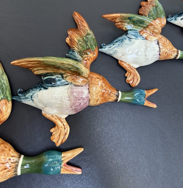 BESWICK MALLARD DUCK WALL PLAQUES - FULL SET 596/0 1 2 3 4 ** $1 RESERVE**63616815761283113