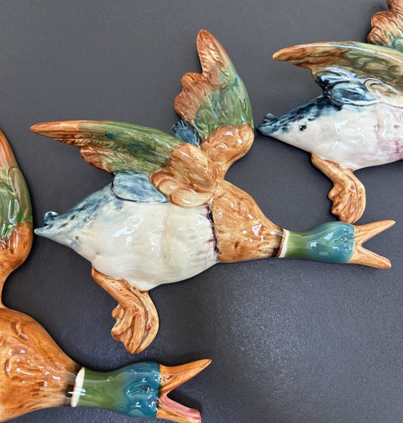 BESWICK MALLARD DUCK WALL PLAQUES - FULL SET 596/0 1 2 3 4 ** $1 RESERVE**63616815761283114