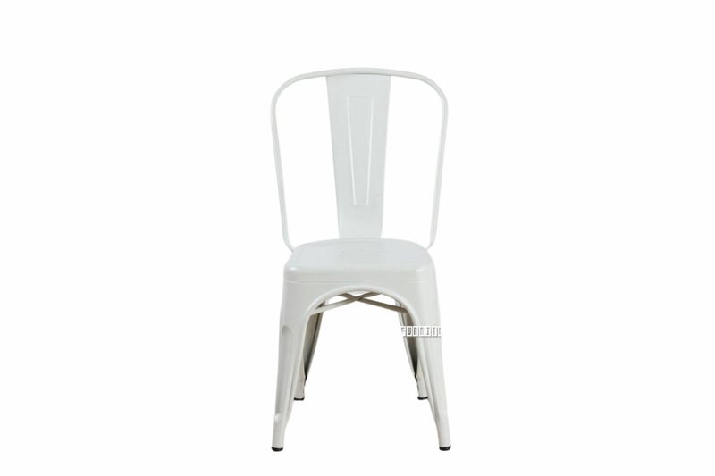 TOLIX Replica Dining Chair - Matt White Carousel 2