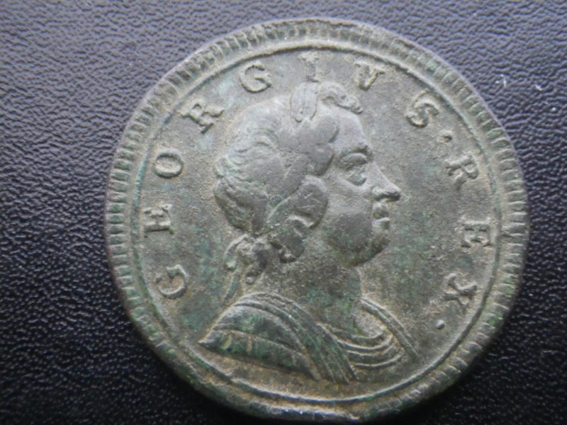 George I 1723 Half Penny (aVF) Carousel 2