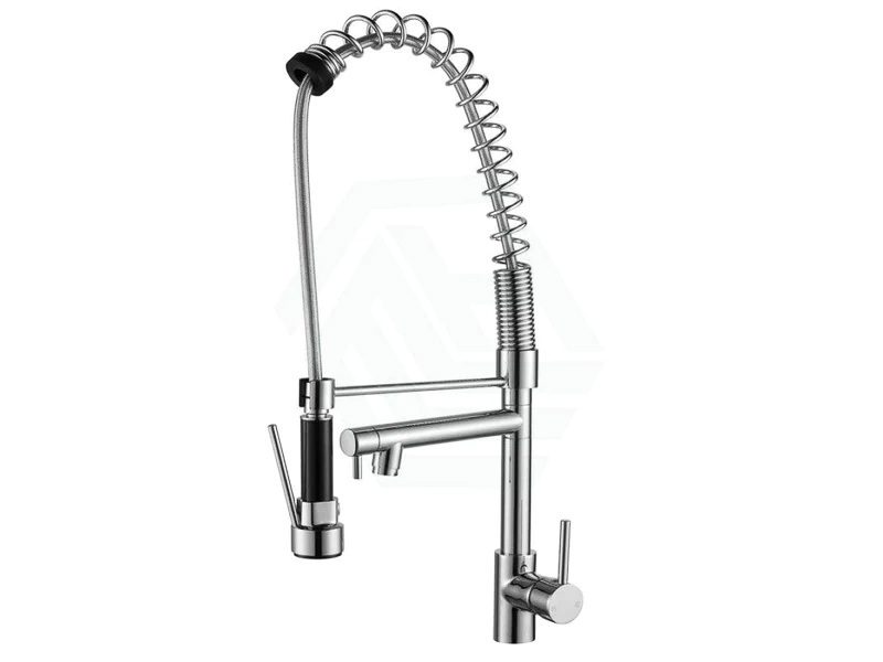 Kitchen Spring Pre-Rinse Spray Gun & Sink Mixer Tap - 360 Swivel Brass Chrome Carousel 1