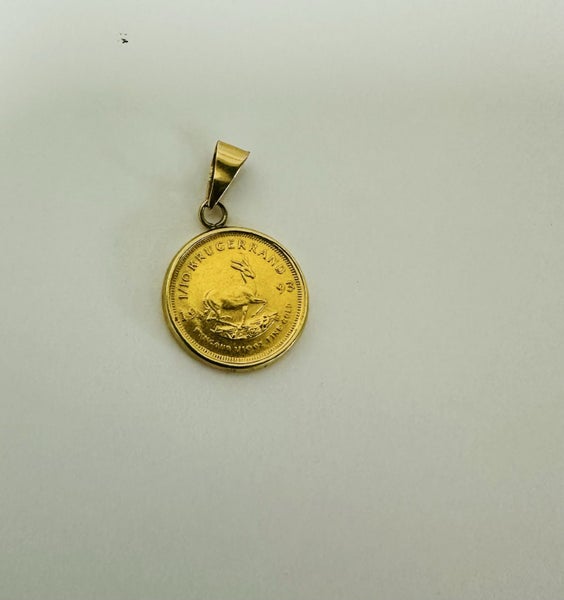****1993 1/10 KRUGERRAND COIN PENDENT**** Carousel 1