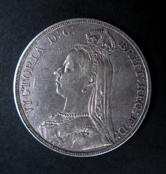 1889 GB CROWN - QUEEN VICTORIA. .925 SILVER. 38.61mm Carousel 2