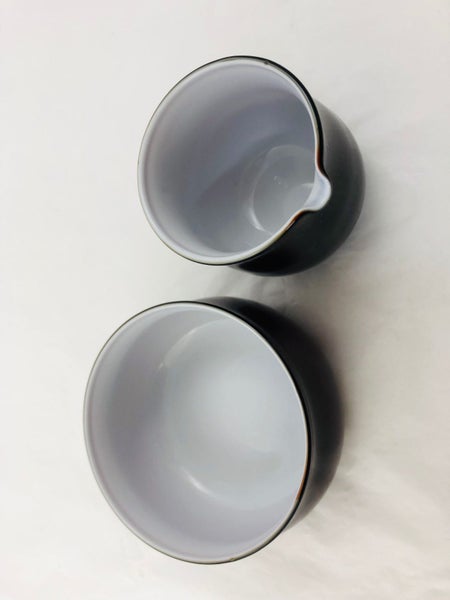 Glass Two Tone Sugar bowl & Creamer (21555)63990186435330113