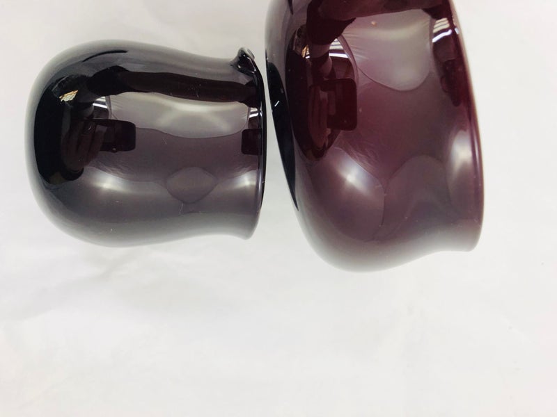 Glass Two Tone Sugar bowl & Creamer (21555)63990186435330114