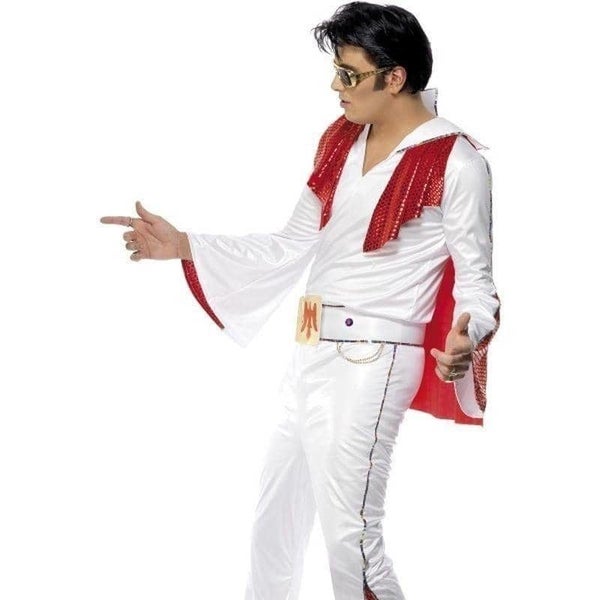 Elvis Costume Adult White Carousel 2
