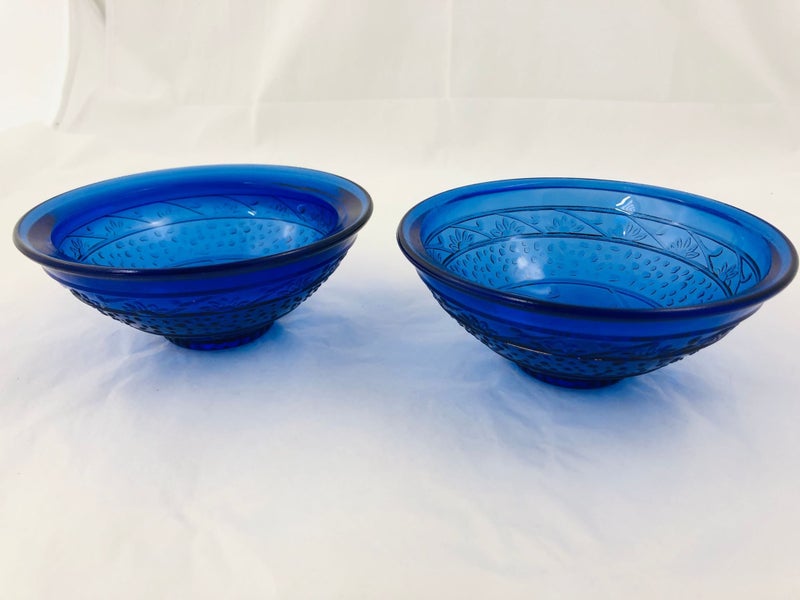 Handmade Blue Glass Bowls (21556)63617456224642112