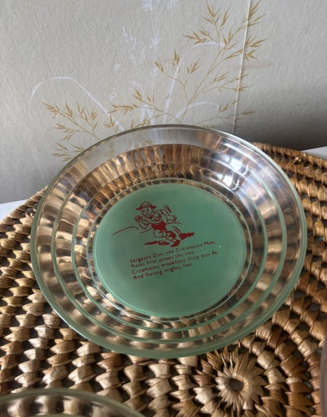 Vintage Sergeant Dan Creamoata bowls x3 Carousel 4
