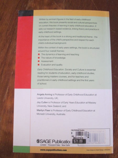 EARLY CHILDHOOD EDUCATION - Society and Culture. Carousel 6
