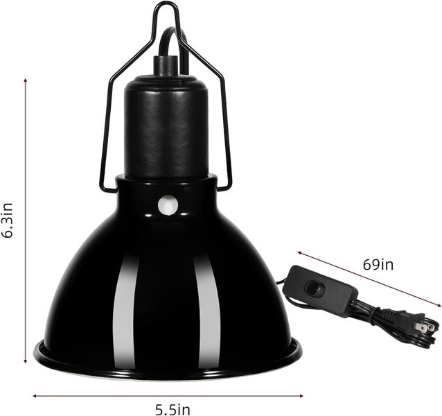 5.5inch Shallow Dome Reptile Light Fixture on Afterpay64310981790339112