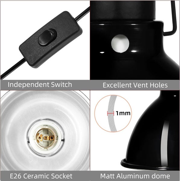 5.5inch Shallow Dome Reptile Light Fixture on Afterpay64310981790339114