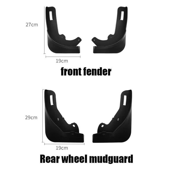 Parallel For Tesla Model Y Car Punch Free Front And Rear Wheel Soft Rubber Fende Carousel 2