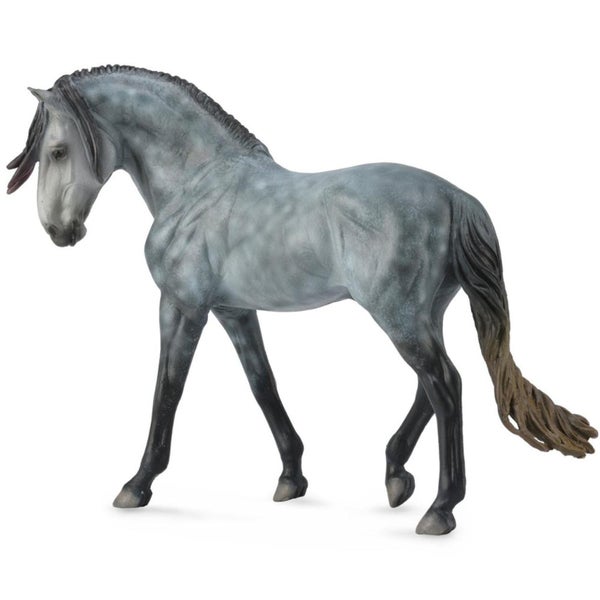 CollectA Andalusian Stallion - Dark Dapple Grey Deluxe Carousel 1