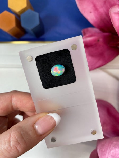 $1 RES ~ $2390 Buy Now * 2.06ct Welo Opal with Intense Fire Pattern Carousel 1