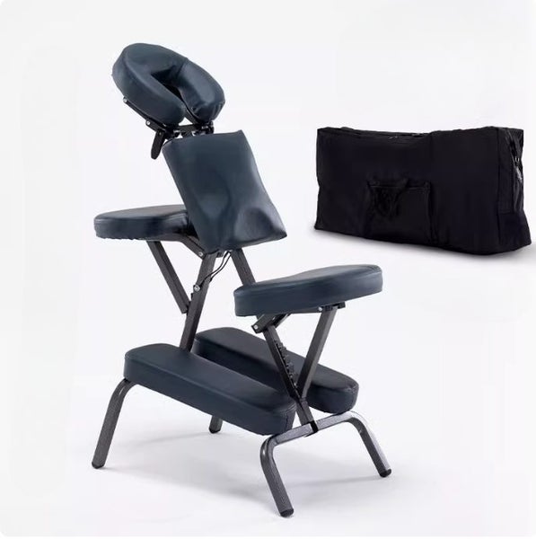 (Navy Blue) Portable Massage Chair + Carry Bag Carousel 1
