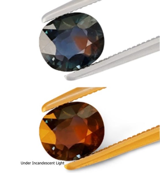 $1RE 1.03CT $1850 CUSHION COLOUR CHANGE 100% NATURAL PURPLE SAPPHIRE Carousel 1
