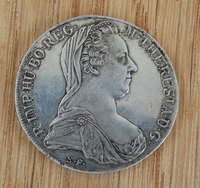 1780 Dated Austrian Maria Theresa THALER (MTT) 1 Oz. Solid SILVER Trade Coin Carousel 2