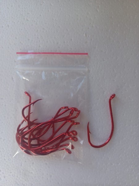 Wasabi Red Beak Suicide Hooks 6/0 Pack of 12 Carousel 1