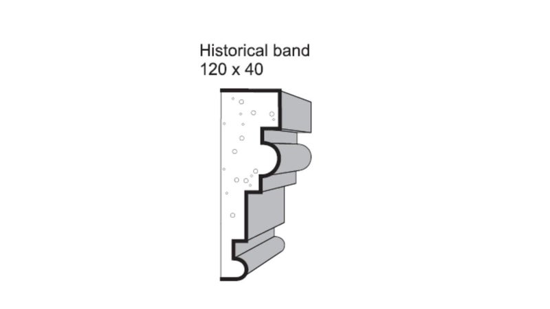 DecraShape® Pre-Plastered Exterior Mouldings – Historical Architrave 125 × 40 mm Carousel 2
