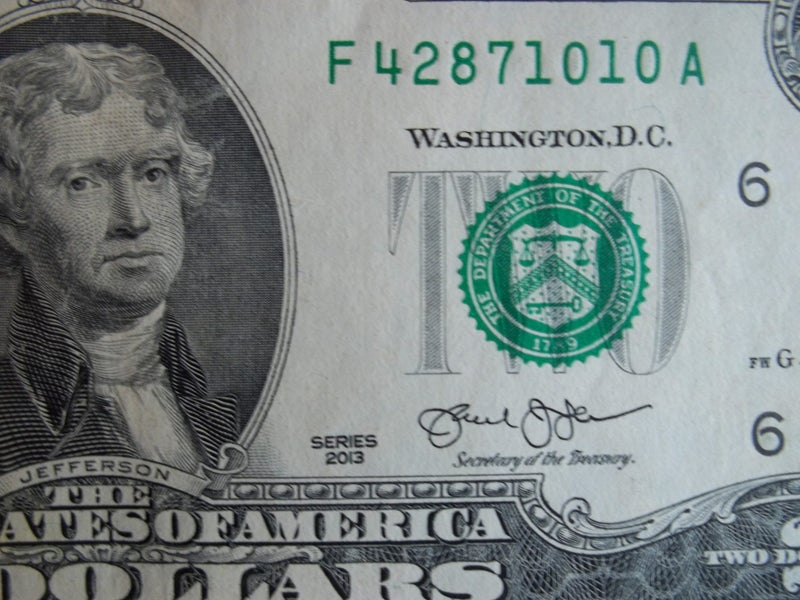 US $2 bank note ... Carousel 2