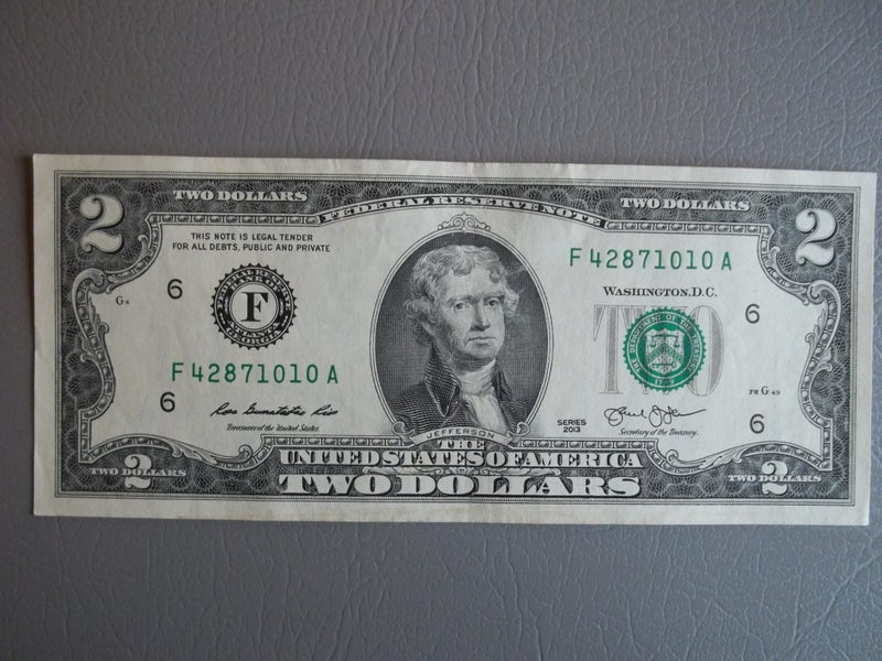 US $2 bank note ... Carousel 1