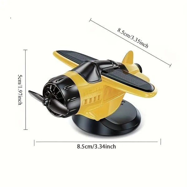 Mini Airplane Rotating Car Dashboard Ornament Carousel 1
