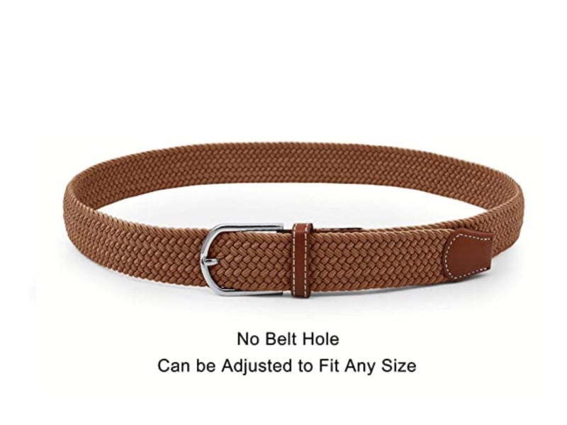 Elastic Braided Belt, Stretch Woven Belt Black63617775879425114