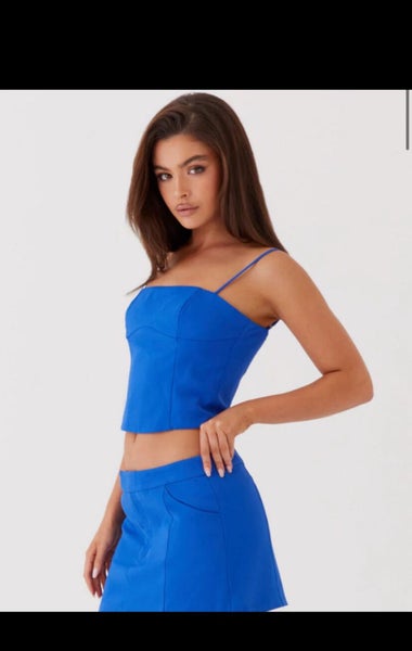 *$90 RP* NEW WITH TAG PEPPERMAYO BLUE CROP TOP Carousel 7
