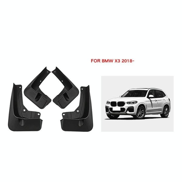 For Bmw X3 2018 2023 4Pcs / Set Car Auto Soft Plastic Splash Flaps Fender Guard Carousel 2