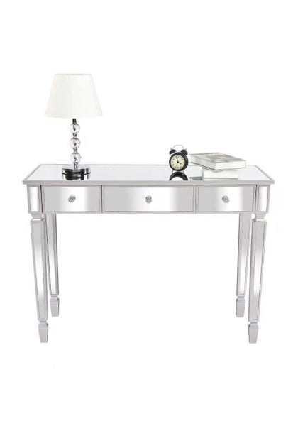 CLEARANCE - Jenna Mirrored Dressing Table W110 3 drawer ***50%Off*** Carousel 1