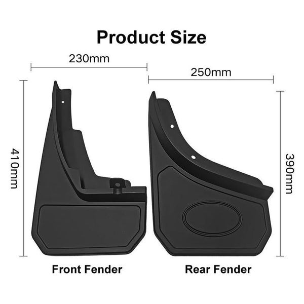For Landrover Defender 2020 2022 4Pcs / Set Car Auto Soft Plastic Splash Flaps F Carousel 2
