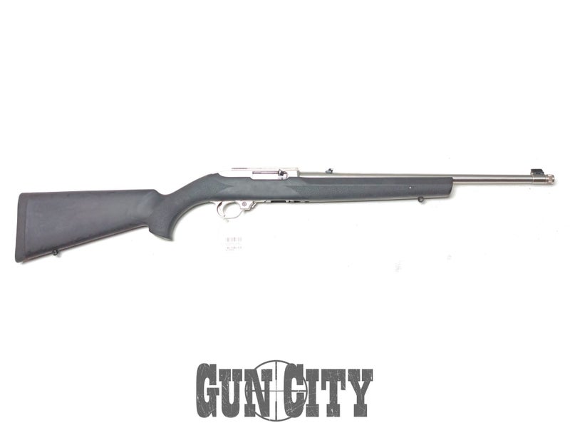 22 Ruger 10/22 Stainless Steel/Hogue 16.5" Threaded Carousel 1