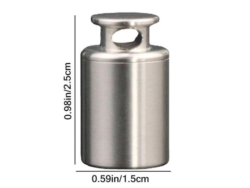 1Pc Waterproof Aluminum Pill Box Container For Medicine Health Care Carousel 1