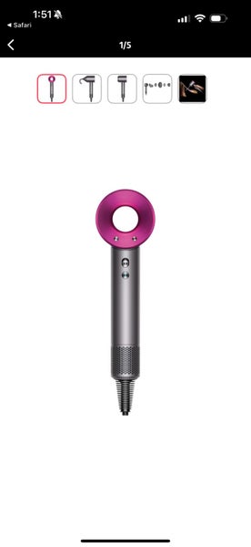 Dyson Supersonic Hairdryer - Iron Fuchsia Carousel 1