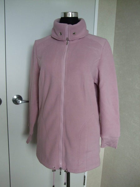 Brand New Warm Rose Pink Fleece Longer Length Jacket Sz 14 Carousel 2