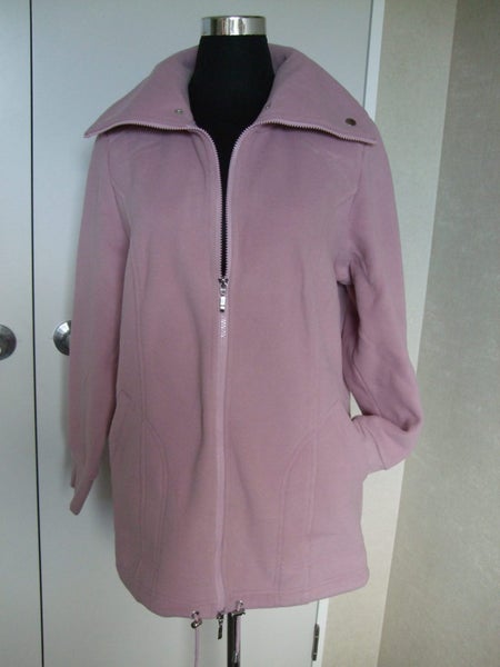 Brand New Warm Rose Pink Fleece Longer Length Jacket Sz 14 Carousel 7
