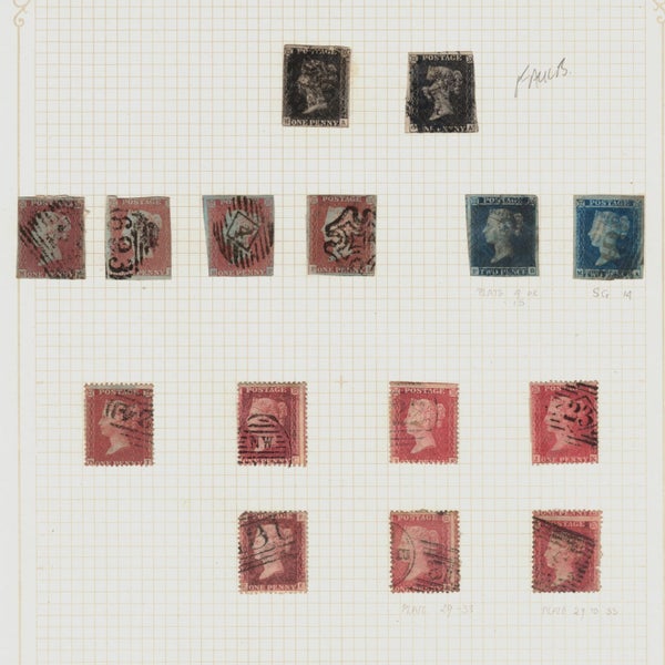 GREAT BRITAIN STAMP COLLECTION 1840 - 1935! INCL PENNY BLACKS! Carousel 1