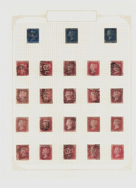 GREAT BRITAIN STAMP COLLECTION 1840 - 1935! INCL PENNY BLACKS! Carousel 2