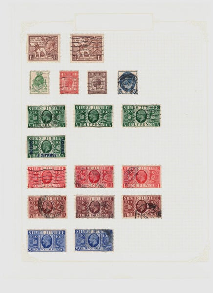 GREAT BRITAIN STAMP COLLECTION 1840 - 1935! INCL PENNY BLACKS! Carousel 7